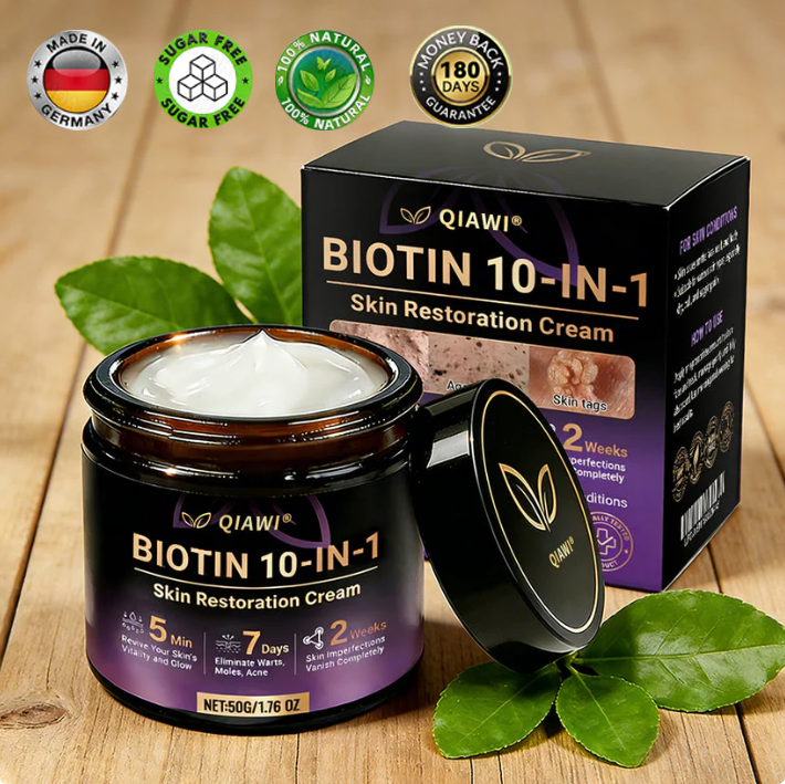 Hergestellt und versendet aus den USA ✨ QIAWI® Biotin 10-in-1 Skin Restoration Cream 🍀-H1
