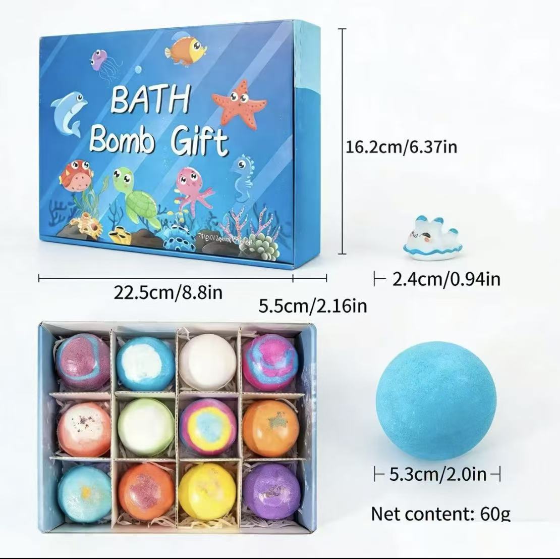 🐰🐣 The best Easter gift-Natural Bath Bombs for Kids with Mega Bubbles & Surprise Inside 🥚✨-ABB8