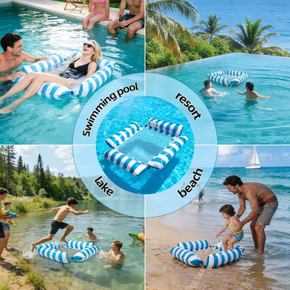 🎁 KAUFE 1, ERHALTE 1 KOSTENLOS 🎉4-in-1 Aufblasbare Pool-Hängematte – Treiben, Faulenzen & Entspannen überall – ABB8(X)