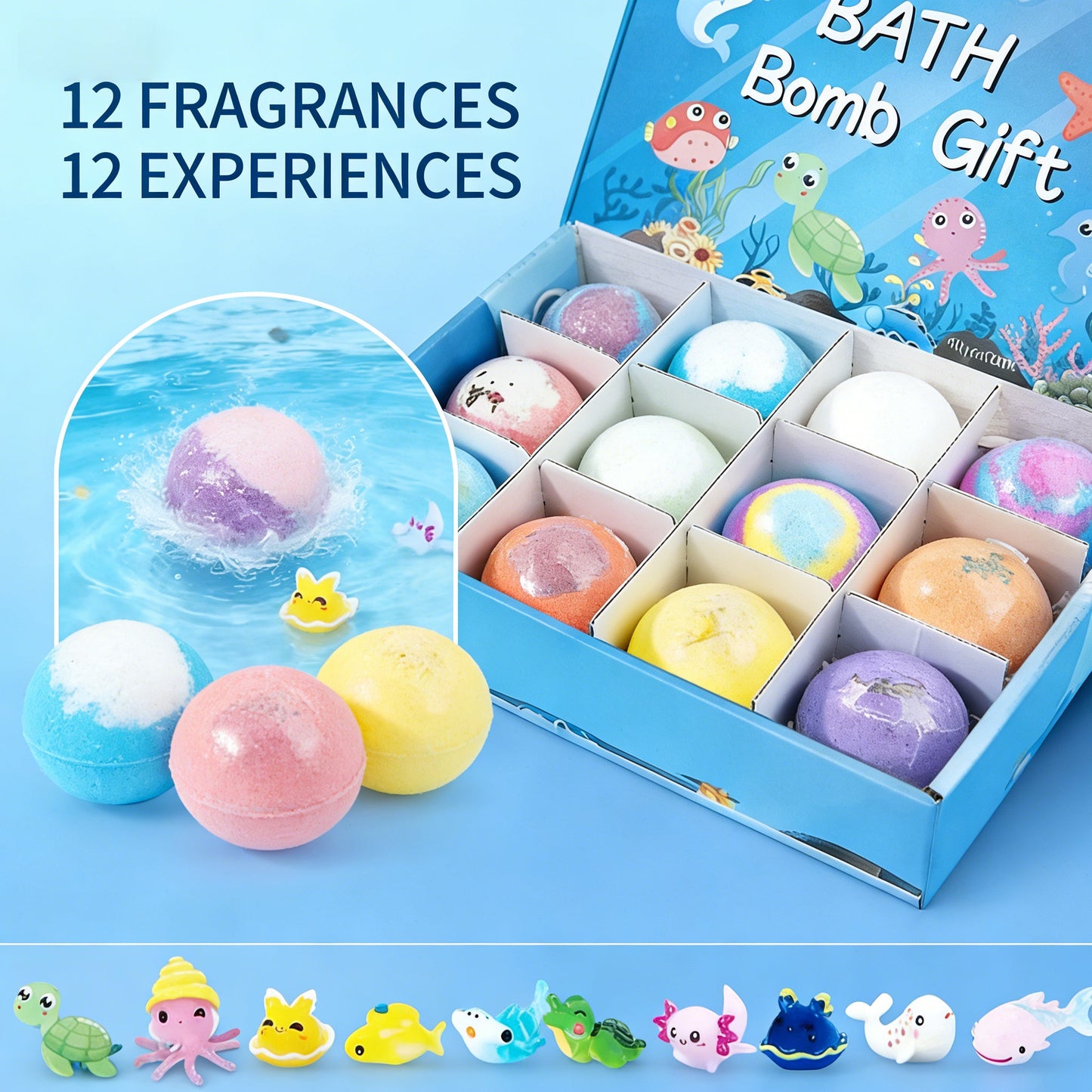 🐰🐣 The best Easter gift-Natural Bath Bombs for Kids with Mega Bubbles & Surprise Inside 🥚✨-ABB8