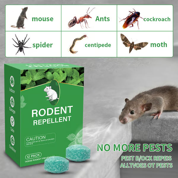 🔥12 - Pack Popular Natural Rodent Repellent Balls🐀 Infused with peppermint and lemon oil these balls effectively deter squirrels rats spiders and other pests-ABB8
