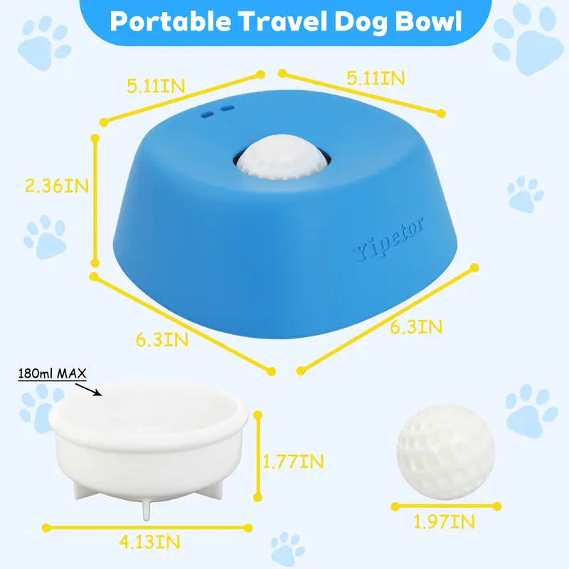 🔥HOT SALE 49% OFF🌟Slow Feeder Dog Bowls for Liquid Treat🔥Built-in Rolling Ball🌟No Spill Bone Broth Dog Licking Bowl⚡Multi-Purpose Puppy Yogurt Feeder Bowl for All Breeds Dietary Supplement/Post-op Nutrition Feeding.valentines gift for pets-TJY