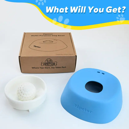 🔥HOT SALE 49% OFF🌟Slow Feeder Dog Bowls for Liquid Treat🔥Built-in Rolling Ball🌟No Spill Bone Broth Dog Licking Bowl⚡Multi-Purpose Puppy Yogurt Feeder Bowl for All Breeds Dietary Supplement/Post-op Nutrition Feeding.valentines gift for pets-TJY