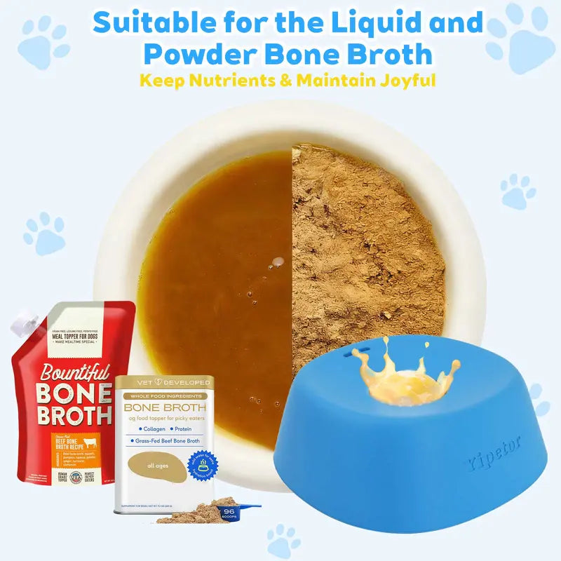 🔥HOT SALE 49% OFF🌟Slow Feeder Dog Bowls for Liquid Treat🔥Built-in Rolling Ball🌟No Spill Bone Broth Dog Licking Bowl⚡Multi-Purpose Puppy Yogurt Feeder Bowl for All Breeds Dietary Supplement/Post-op Nutrition Feeding.valentines gift for pets-TJY