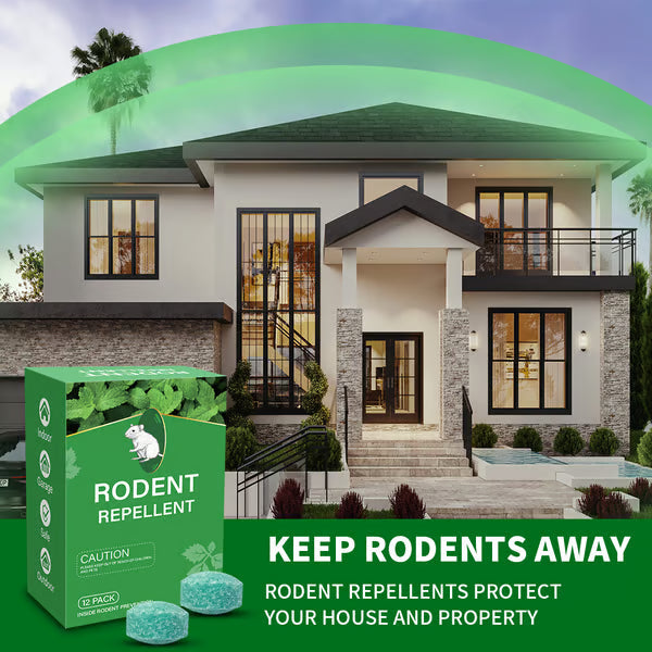 🔥12 - Pack Popular Natural Rodent Repellent Balls🐀 Infused with peppermint and lemon oil these balls effectively deter squirrels rats spiders and other pests-ABB8