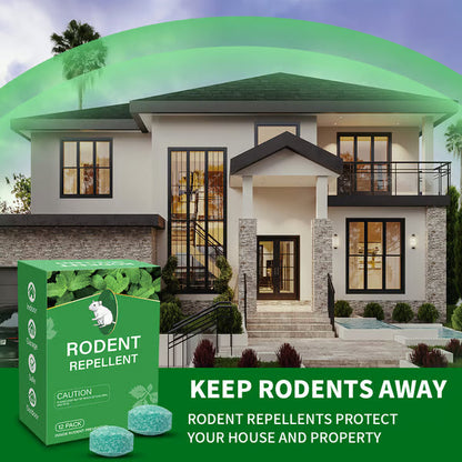🔥12 - Pack Popular Natural Rodent Repellent Balls🐀 Infused with peppermint and lemon oil these balls effectively deter squirrels rats spiders and other pests-ABB8