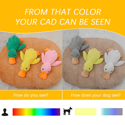 🦆Peluche calmante per cani con suono di starnazzamento – riduce l’ansia da separazione -923