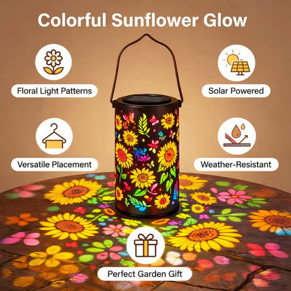🔥HOT SALE 49% OFF-🌞Colorful Sunflower Glow Solar Garden Lantern-ABB8