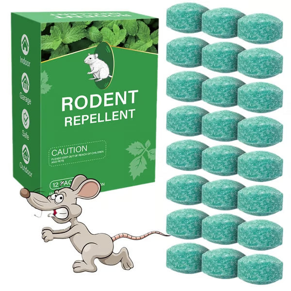 🔥12 - Pack Popular Natural Rodent Repellent Balls🐀 Infused with peppermint and lemon oil these balls effectively deter squirrels rats spiders and other pests-ABB8