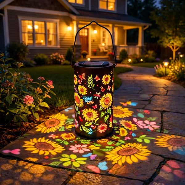 🔥HOT SALE 49% OFF-🌞Colorful Sunflower Glow Solar Garden Lantern-ABB8