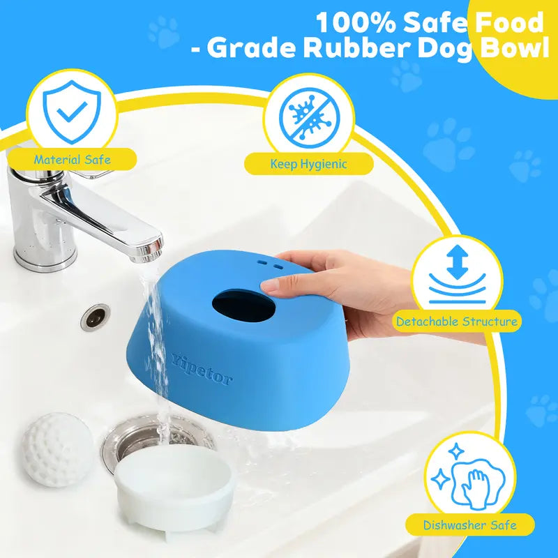 🔥HOT SALE 49% OFF🌟Slow Feeder Dog Bowls for Liquid Treat🔥Built-in Rolling Ball🌟No Spill Bone Broth Dog Licking Bowl⚡Multi-Purpose Puppy Yogurt Feeder Bowl for All Breeds Dietary Supplement/Post-op Nutrition Feeding.valentines gift for pets-TJY
