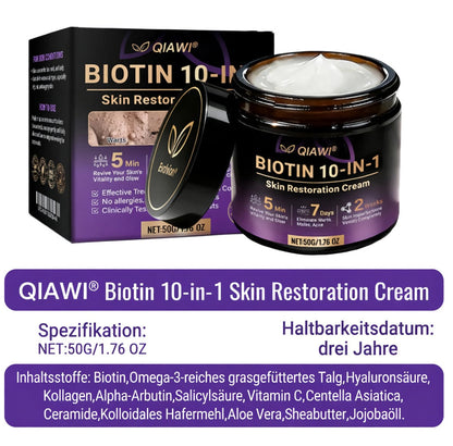 Hergestellt und versendet aus den USA ✨ QIAWI® Biotin 10-in-1 Skin Restoration Cream 🍀-H1
